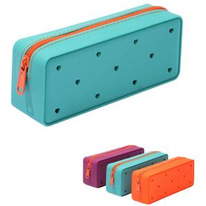 Silicone Pencil Pouch With Zip Organiser
