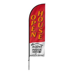 7.8ft Beach Feather Flag - Outdoor Advertising Banner