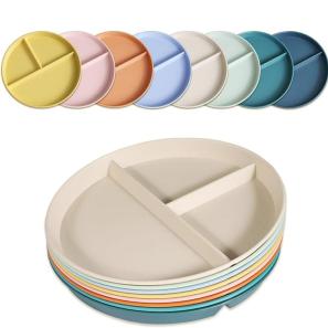 Unbreakable Wheat Straw Divided Plate
