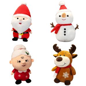 Christmas Plush Toys - Santa Snowman Reindeer