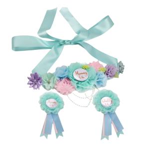 Maternity Sash with Parents' Badges