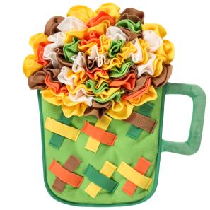 Interactive Snuffle Mat–Mug Shaped Slow Feeding Puzzle Toy