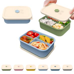 4-Section Silicone Lunch Box