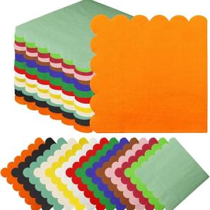 Disposable 2 Ply Scalloped Cocktail Napkin