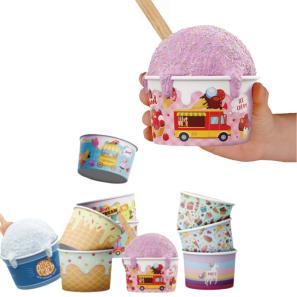 7oz Ice Cream Frozen Yogurt Paper Cup Dessert Bowls