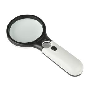 LED Lighted Handheld Dual Lens Magnifier