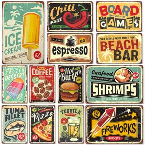 Vintage Tin Sign Wall Decor