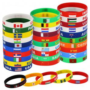World Cup Silicone Wristbands - Custom Soccer Fan Bracelets