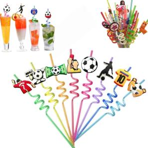  Custom Theme Party Decoration Reusable Straws