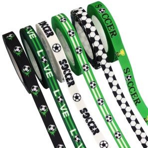 Custom World Cup Soccer Grosgrain Ribbon