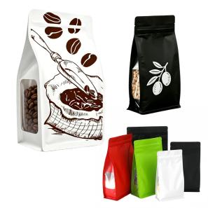 Metallized Flat Bottom Pouch with Clear Window