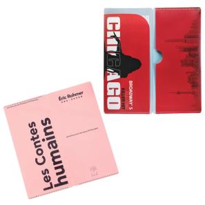 Custom Printed Bi-fold Plastic Ticket Holder