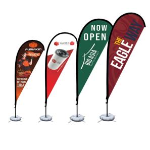 9 ft Outdoor Custom Teardrop Flag Banner Kit