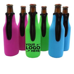  Zip-Up Neoprene Bottle Cooler