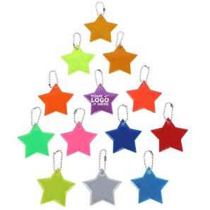 Star-Shaped Reflective Keychains