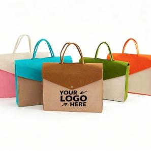 Stylish Felt Laptop Tote