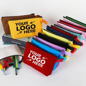 Versatile Zippered Canvas Pouch