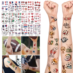 World Cup Soccer Temporary Tattoos