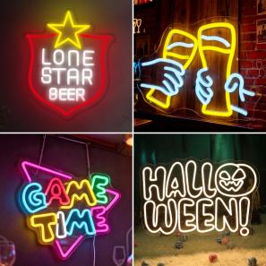 Custom LED Acrylic Neon Sign for Bar, Home & Party Decor