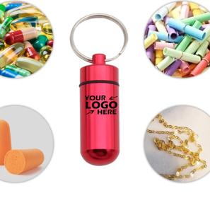 Custom Aluminum Keychain Mini Storage Canister