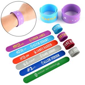Fully Custom Silicone Slap Bracelets