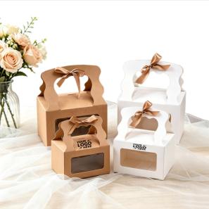 Ribbon Handheld Bakery Gift Box