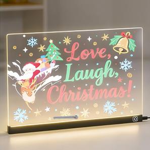 RGB LED Acrylic Writing Board Set