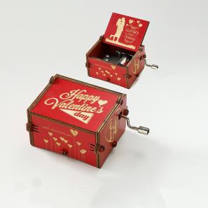 Hand Crank Wooden Music Box