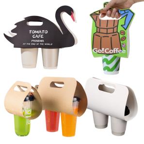 Custom Paper Drink Carrier with Handle