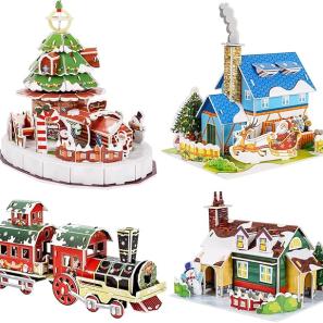 3D Paper Model Building Puzzle Kit