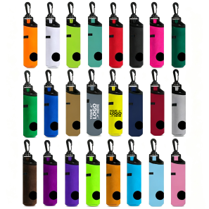 Neoprene Golf Ball Pouch With Carabiner Clip