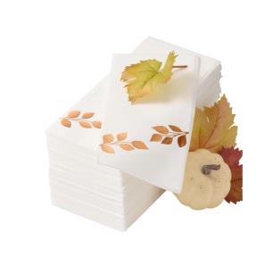  Linen-Textured Thanksgiving Disposable Dinner Napkins