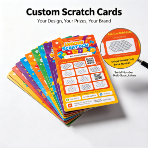 Custom Scratch Off Promotional Cards