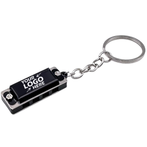Playable 4 Hole Mini Harmonica Necklace & Keychain