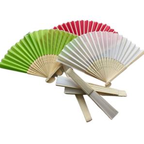 Blank Bamboo Folding Hand Fan