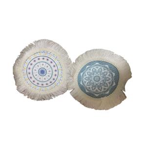 Round Boho Fringe Placemats