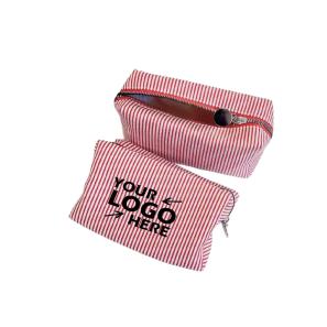 Seersucker Cosmetic Bag