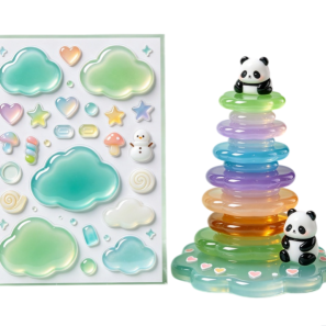 3D Resin Stackable Decorative Sticker Set