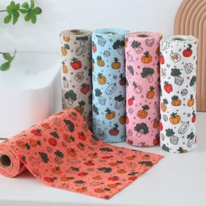 Custom Tear Off Microfiber Cleaning Cloth Roll